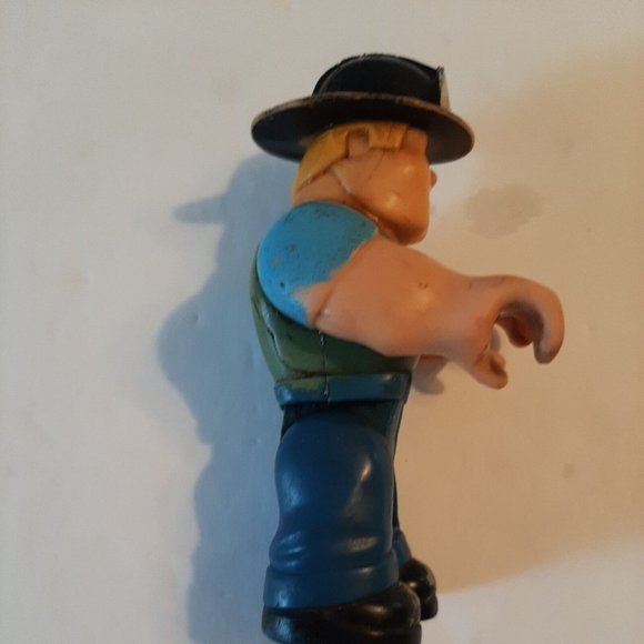 Fisher Price Husky Helper Fireman Figure Firefighter Vintage 1977 Well Loved - Picture 2 of 8